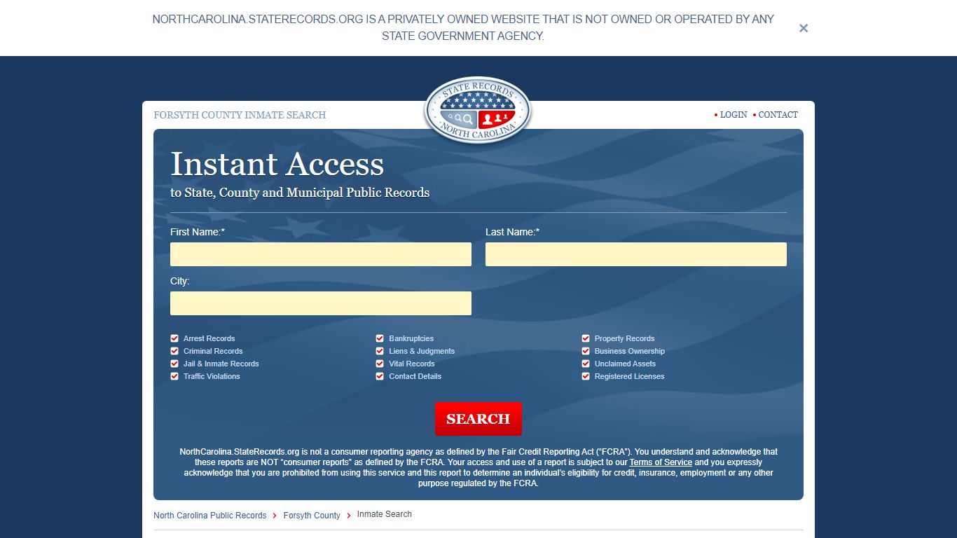 Forsyth County Inmate Search - North Carolina State Records